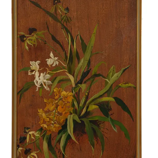 Unidentified painter - 'Orchids',